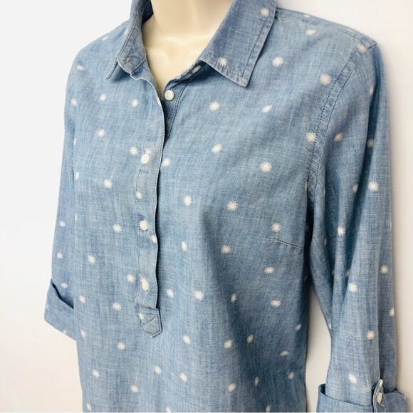 Tommy Hilfiger Chambray Popover Top - Picture 14 of 16